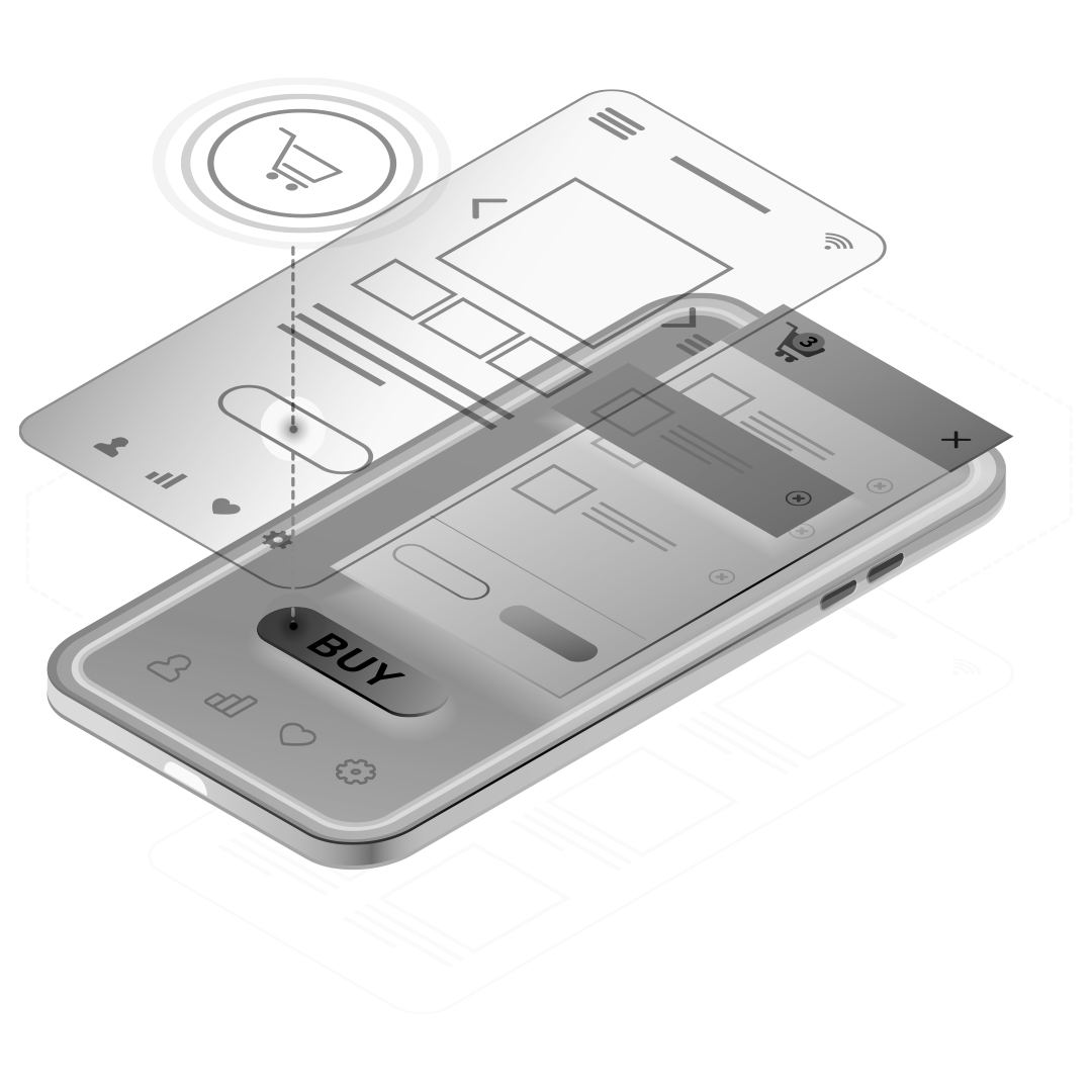 UX-UI phone blueprint